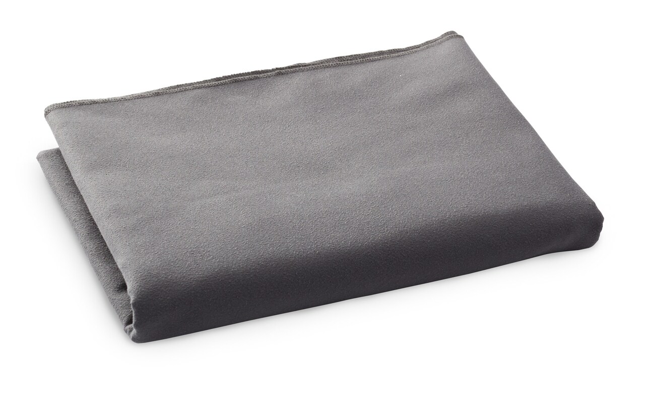Contemporary Home Living 4.5' Solid Charcoal Gray Home Bed Accessories Bucky Travel Blanket